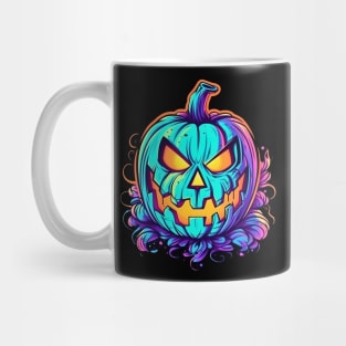 Neon Jack-o'-lantern Mug